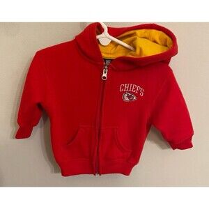 NFL Kansas City KC Chiefs Football Toddler Sweatshirt Hoodie, Size 12 months